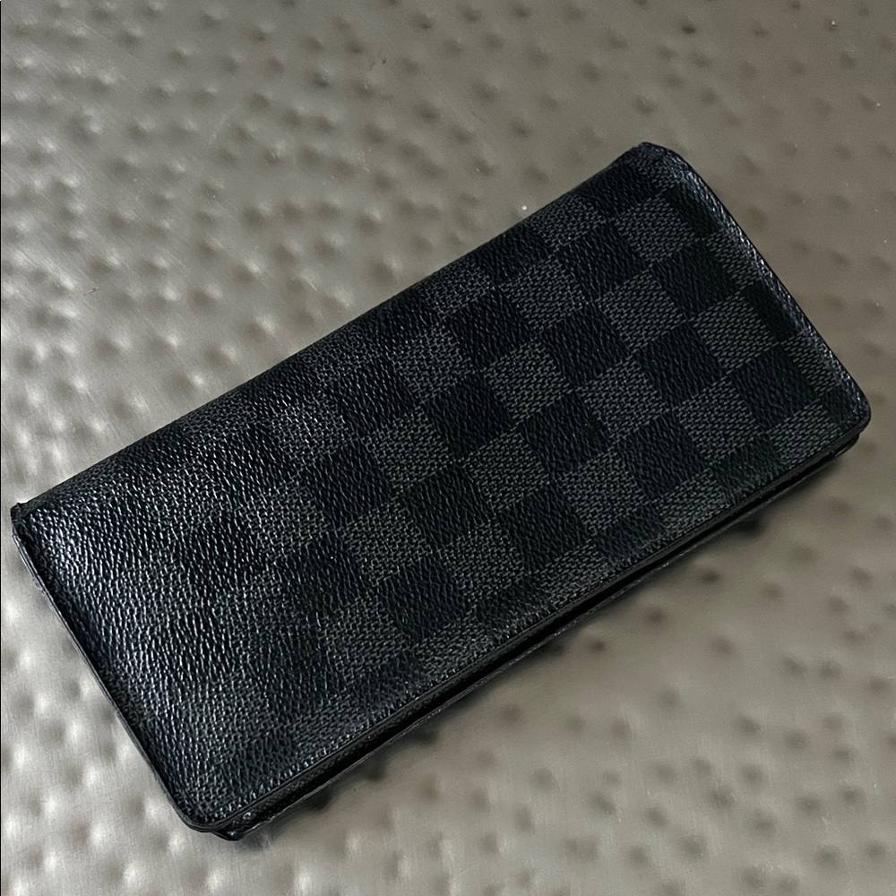 Louis Vuitton Black Checkered Wallet